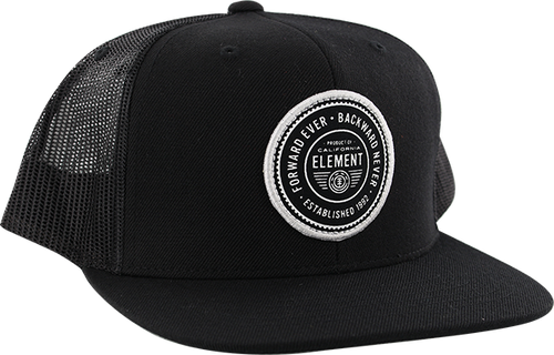 ELEMENT DEVISE II MESH HAT ADJ-FLINT BLACK