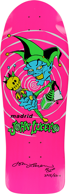 MADRID LUCERO JESTER SKATE DECK-10.25x30 PINK