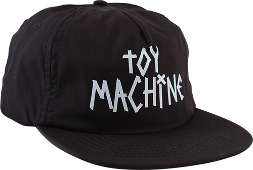 TOY MACHINE TAPE LOGO HAT ADJ-BLACK