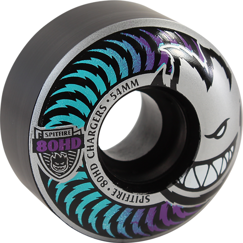 SPITFIRE 80HD CHARGER CLASSIC 54mm ICY FADE BLACK WHEELS SET