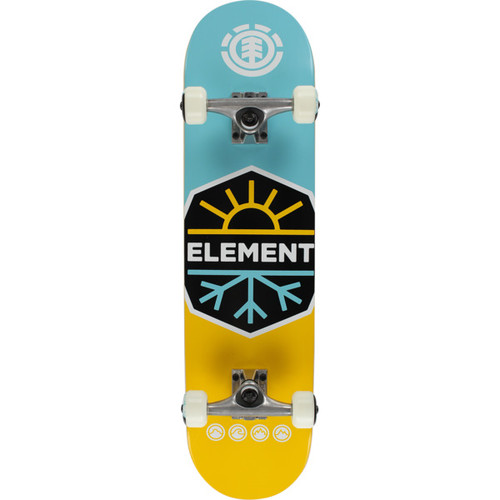 Element Climate Skateboard Complete Blue Yellow 7.7