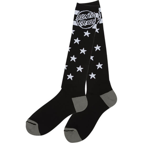 Santa Cruz Spangle Socks Black Grey OneSize