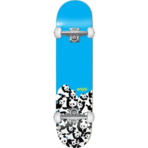 Enjoi Panda Pile Skateboard Complete Blue 7