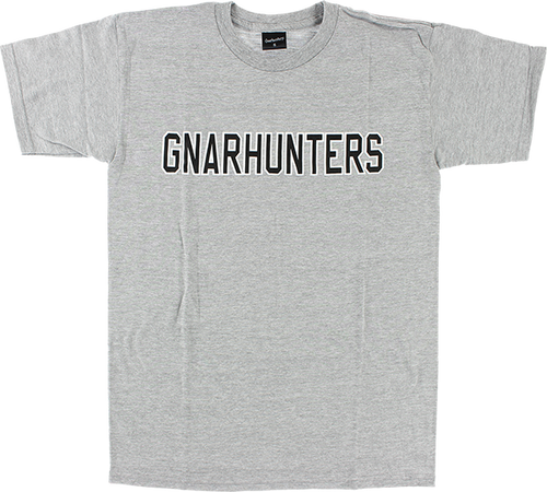 GNARHUNTERS COLLEGE SS TSHIRT MEDIUM GREY