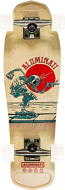 ALUMINATI TO THE BONE MULLET SKATEBOARD COMPLETE-8.12x28