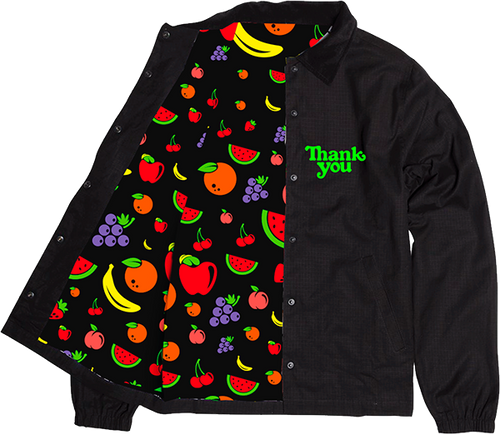 THANK YOU FRUIT SALAD JACKET MEDIUM BLK/GRN