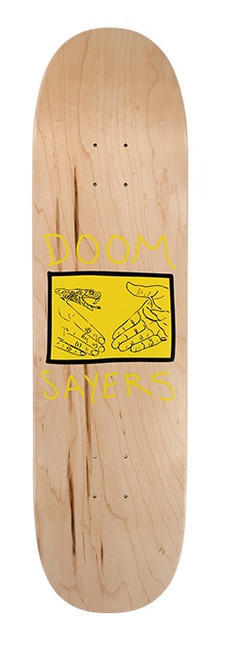 Doom Sayers Snake Shake Skate Deck Natural Yellow 8.58