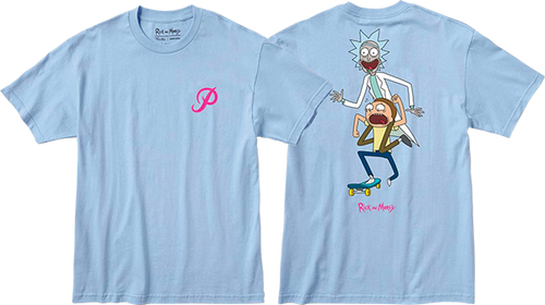 PRIMITIVE R&M CLASSIC P SKATE SS XLARGE POWDER BLUE