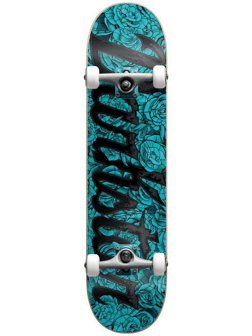 Darkstar Roses Skateboard Complete Light Blue 7.25