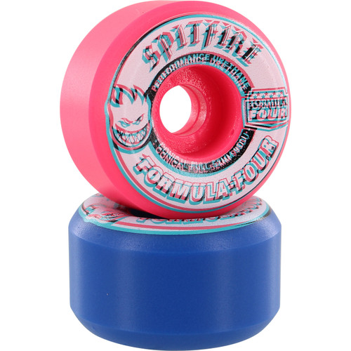 Spitfire F4 Overlay Conical Full Wheels Set Pink Blue Mash 52mm/99d