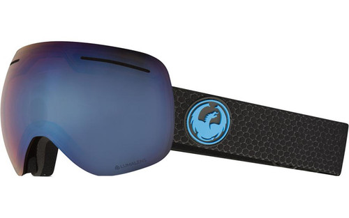 Dragon X1s Snow Goggles Split Blue Ion Amber