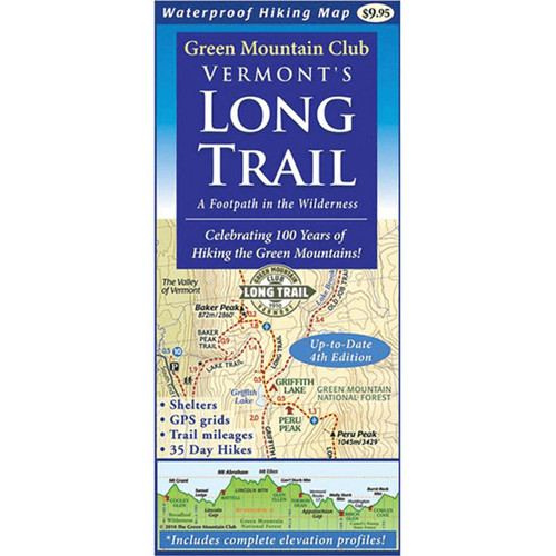 Vermonts Long Trail Guide: Map White Onesize