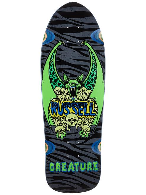 Creature Russell Origins Skate Deck Black 9.89x29.82