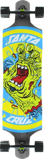 SANTA CRUZ ROB HAND FOOT STOP DT SKATEBOARD COMPLETE-10x40 BLK/BLU/YL