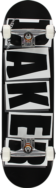 BAKER BRAND LOGO SKATEBOARD COMPLETE 8.25 BLK/WHT