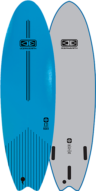 OCEAN & EARTH EZI-RIDER SOFTBOARD 6'6" BLUE