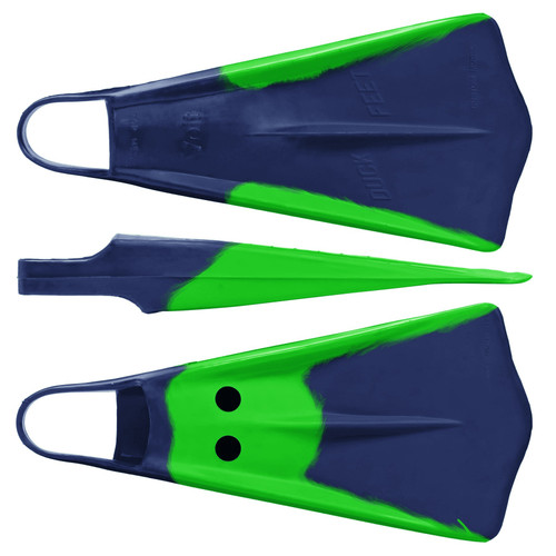 Voit Duck Feet Swim Fins Blue Green sz 5-7