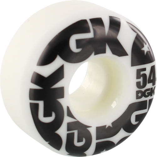 DGK STREET FORMULA 54mm WHT/BLK WHEELS SET