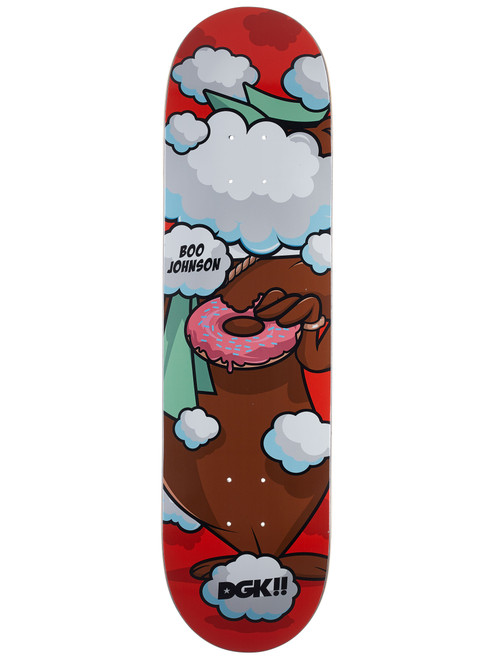 DGK Clouded Johnson Skate Deck Red 8.25