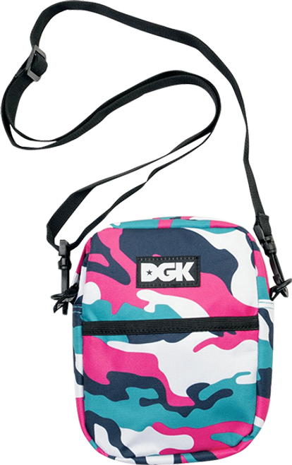 DGK SOUTH BEACH SHOULDER BAG PNK/TEAL/WHT CAMO