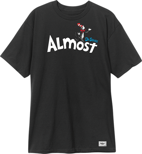 ALMOST DR.ALMOST SS TSHIRT LARGE  BLACK