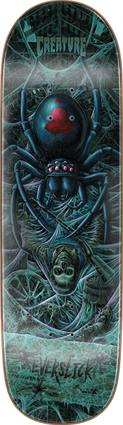 CREATURE HAUNTED WEBS SKATEBOARD DECK-8.59 everslick