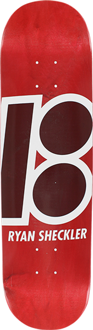 PLAN B SHECKLER STAINED SKATE DECK-8.1 RED