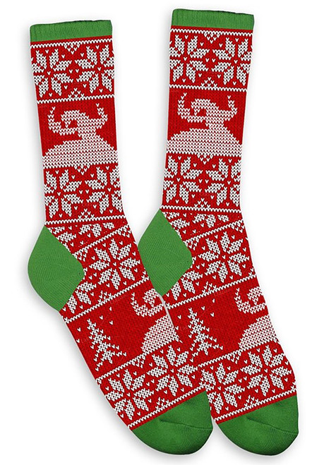 Toy Machine Ugly Sweater Socks Red Green OneSize