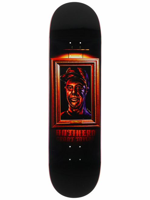 Anti Hero Taylor Black Velvet Skate Deck Black 8.62