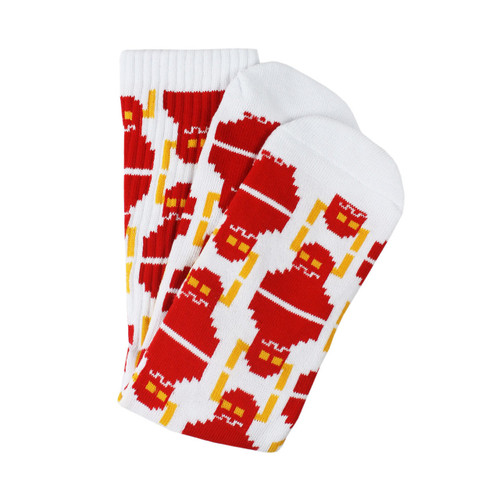 Toy Machine Digi Monster Socks White Red OneSize