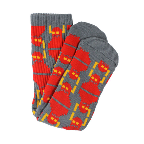 Toy Machine Digi Monster Socks Grey Red OneSize