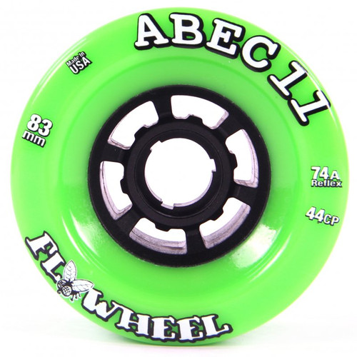 Abec 11 FlyWheels LB Wheels Lime Black 83mm/74a