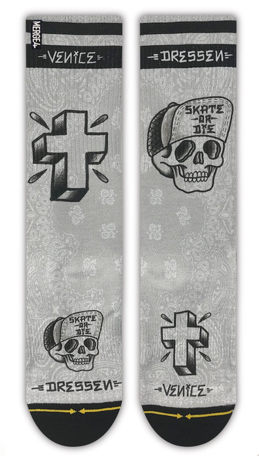 Merge4 Eric Dressen Socks Black Grey