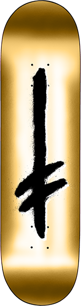 DEATHWISH CREDO SKATEBOARD DECK-8.0 GOLD FOIL