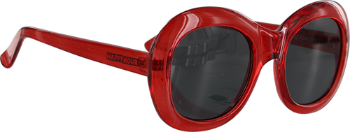 HAPPY HOUR BIKINI BEACH SUNGLASSES CLR.RED/BLK