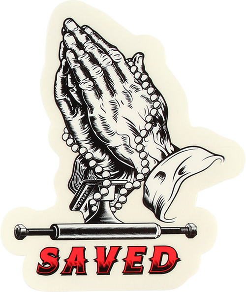 ACE SAVED HANDS 3" STICKER ASSORTED STICKER (2 pack)