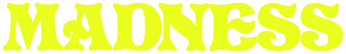 MADNESS LOGO DECAL STICKER (2 pack) YELLOW
