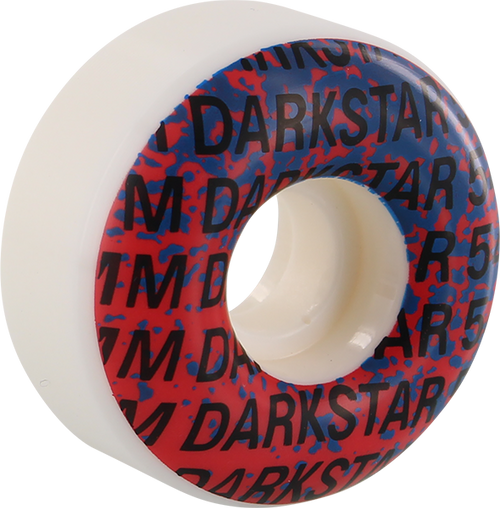 DARKSTAR WORDMARK 54mm WHT/RED/BLU/BLK WHEELS SET