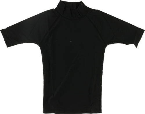 BLOCK SURF RASH GUARD / SHORT SLEEVE M-BLACK