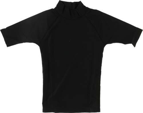 BLOCK SURF RASH GUARD / SHORT SLEEVE XL-BLACK