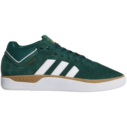Adidas Tyshawn Pro Skate Shoes Green Suede