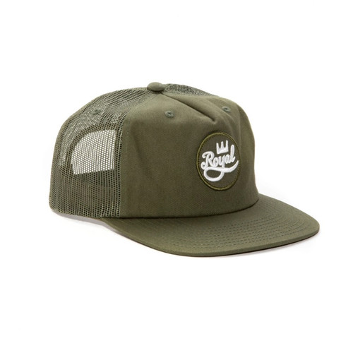 Royal Script Hat Olive Snapback