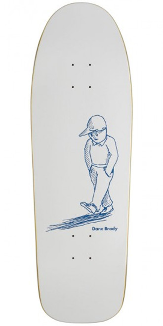 Polar DANE BRADY Alone Skate Deck White 9.75 w/ GRIP