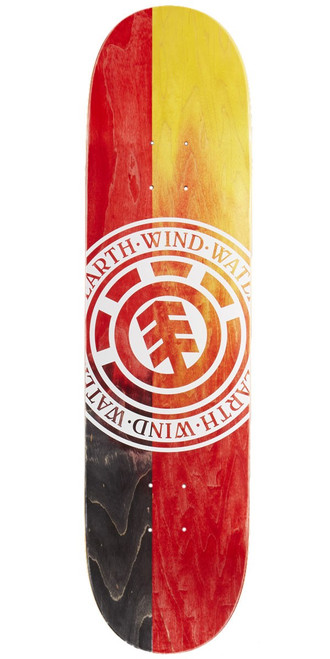 Element Seal Split Skateboard Deck Red 8.5