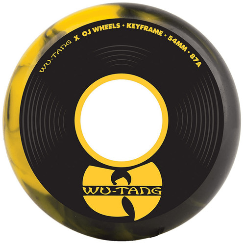 OJ Wu-Tang Keyframe Wheels Set Black Yellow 54mm/87a