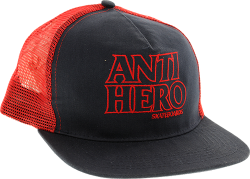 ANTI HERO BLACKHERO OUTLINE HAT ADJ-NAVY/RED