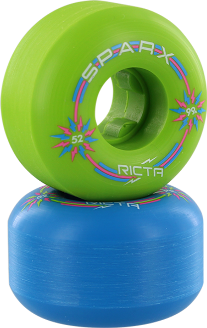 RICTA SPARX 2019 99a 52mm MIX BLU/GRN Wheels Set