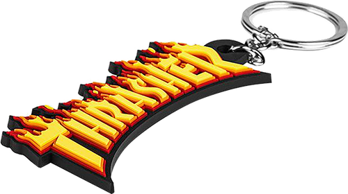 THRASHER FLAME KEYCHAIN