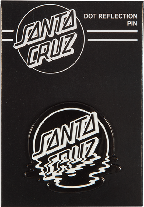 SANTA CRUZ DOT REFLECTION PIN BLK/WHT