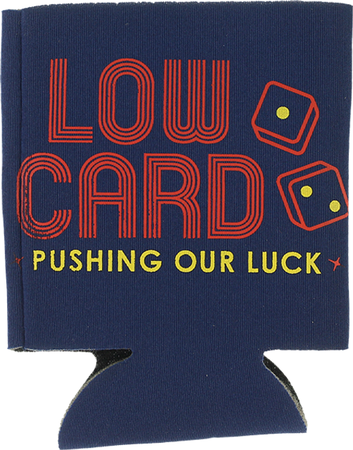 LOWCARD PUSHING OUR LUCK COOZIE NAVY